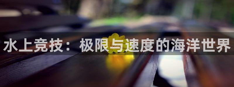 杏耀3注册：水上竞技：极限与速度的海洋世界